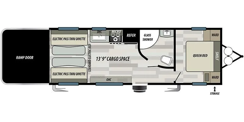 2021 Forest River Stealth FQ2413 floor plan