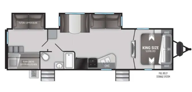 Cruiser RV Radiance 30DS floor plan