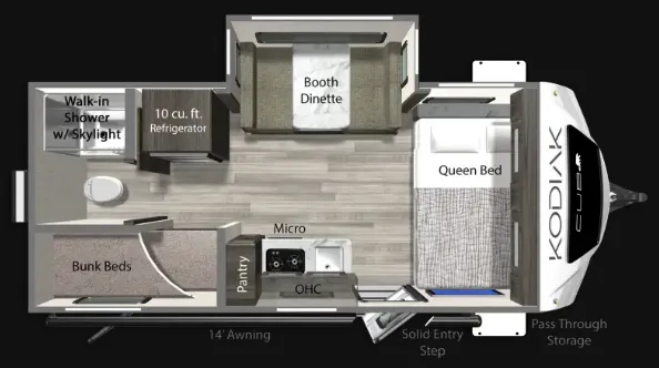 Dutchmen Kodiak S-Series 170BH floor plan