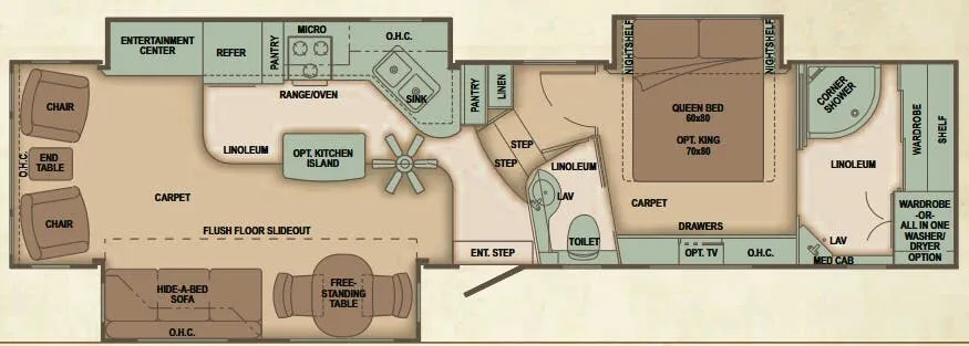 Carriage Cameo 37FB3 floor plan