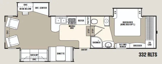 Coachmen Wyoming 332 RLTS floor plan