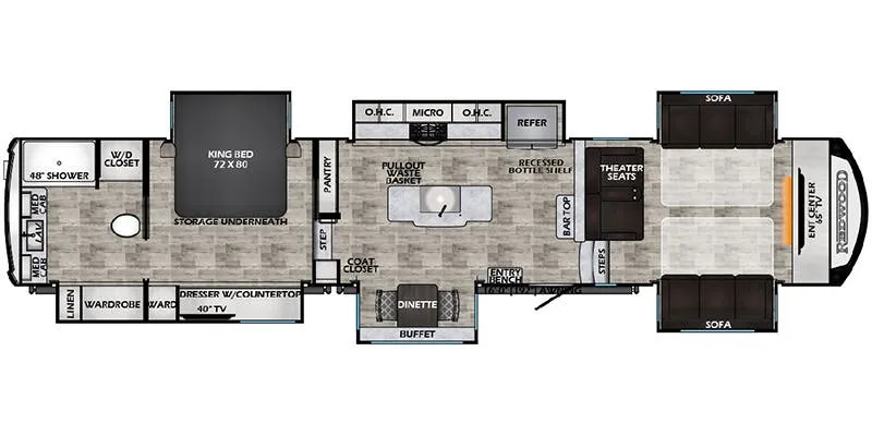 CrossRoads Redwood RW4200FL floor plan