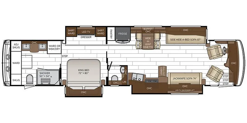 2025 Newmar Dutch Star 4369 floor plan