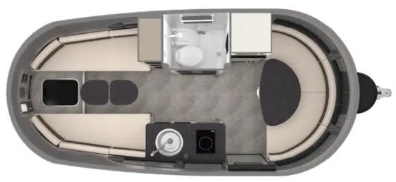 2025 Airstream Basecamp 20XE - Floor plan