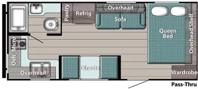 Gulf Stream Conquest Lite Super Lite 199RK floor plan