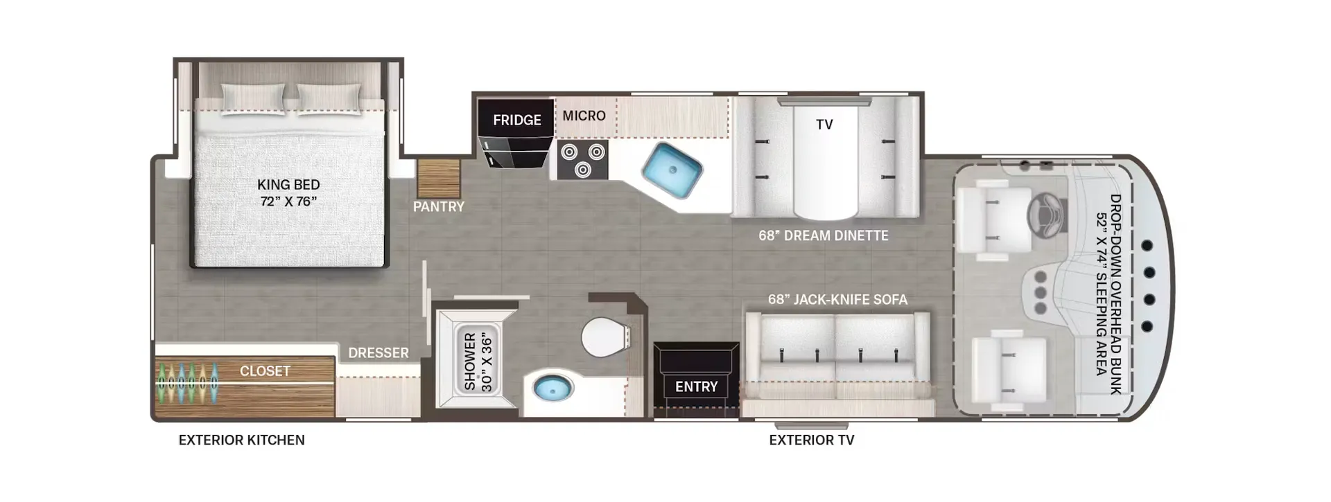 Thor Motor Coach Freedom Traveler B30 floor plan