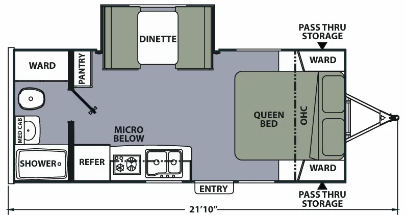 Coachmen Apex Nano 191RBS floor plan