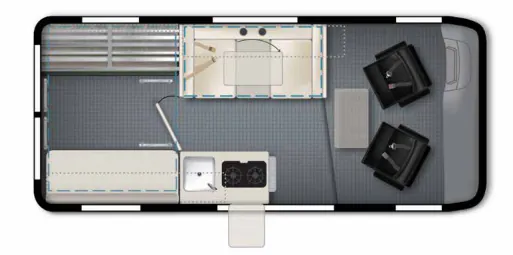 2023 Winnebago Solis Pocket 36A floor plan