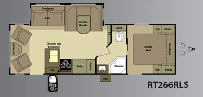 Highland Ridge Open Range Roamer RT266RLS floor plan