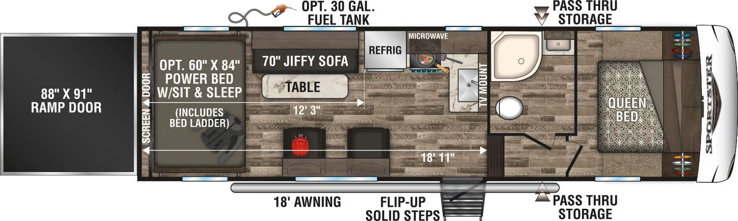 K-Z Sportster 280TH floor plan