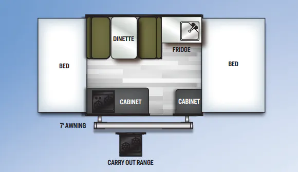 Forest River Flagstaff LTD 176LTD floor plan