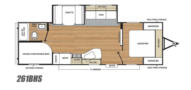 Coachmen Catalina SBX 261BHS floor plan