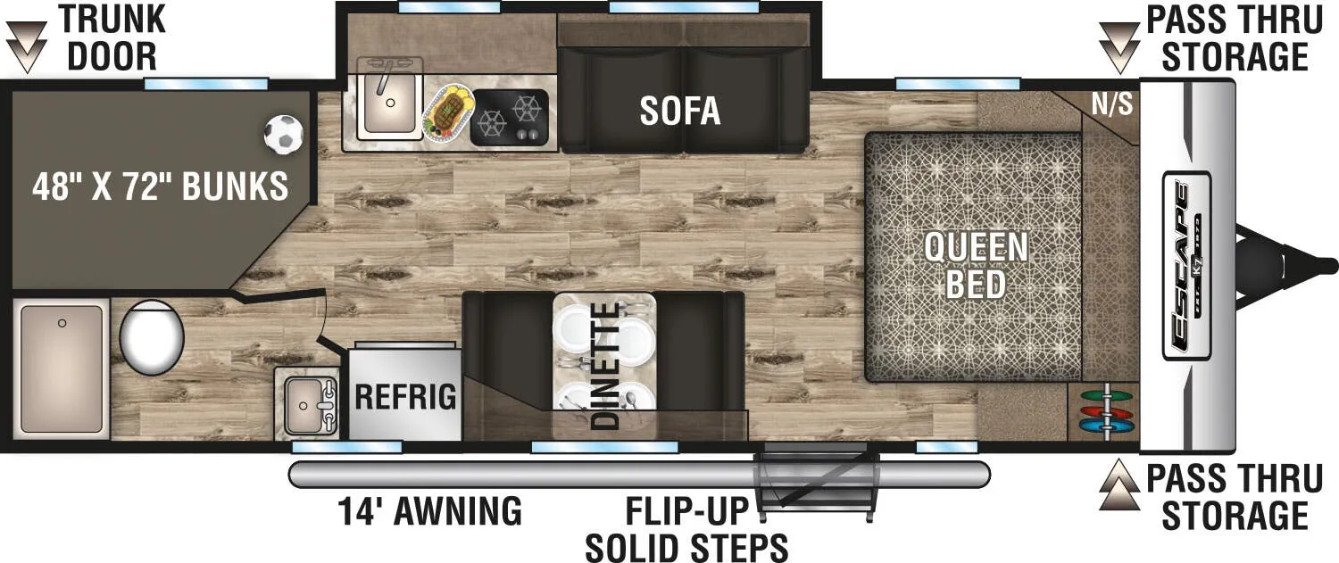 K-Z Escape E231BH floor plan