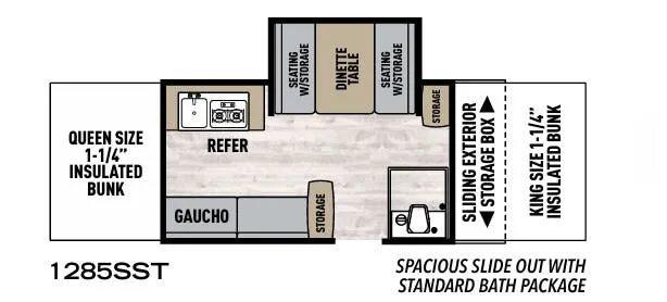 Coachmen Clipper Classic 1285SST floor plan