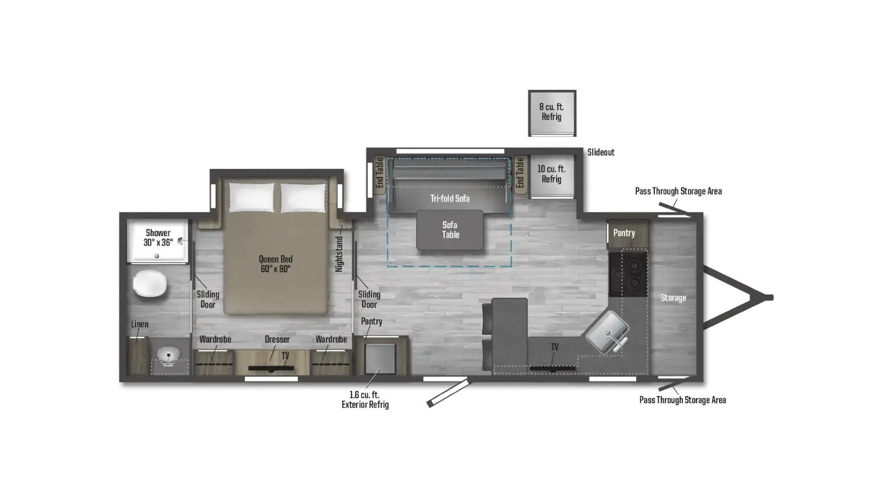Winnebago Minnie 2730FK floor plan