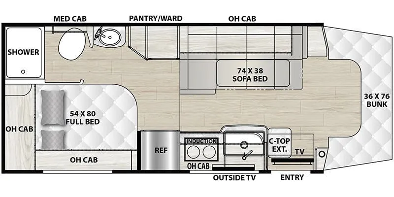 Coachmen Cross Trail XLS 24FL floor plan