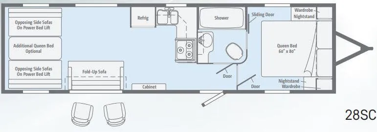 Winnebago Spyder 28SC floor plan