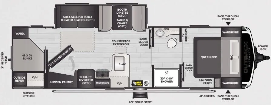 Keystone Outback 291BH floor plan