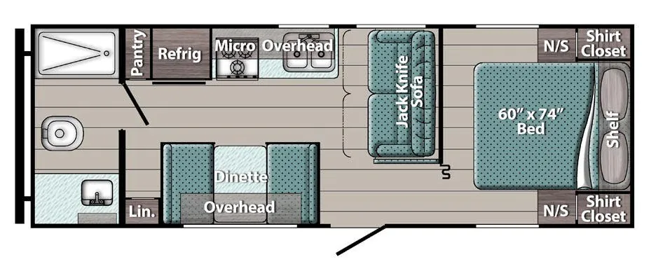 Gulf Stream Conquest Lite Ultra Lite 241RB floor plan