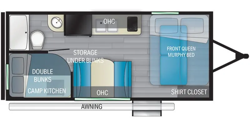 Heartland Pioneer PI BH 170 floor plan