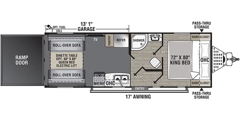 Coachmen Adrenaline 23LT floor plan