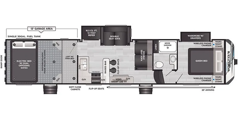 Keystone Raptor Carbon 360 floor plan