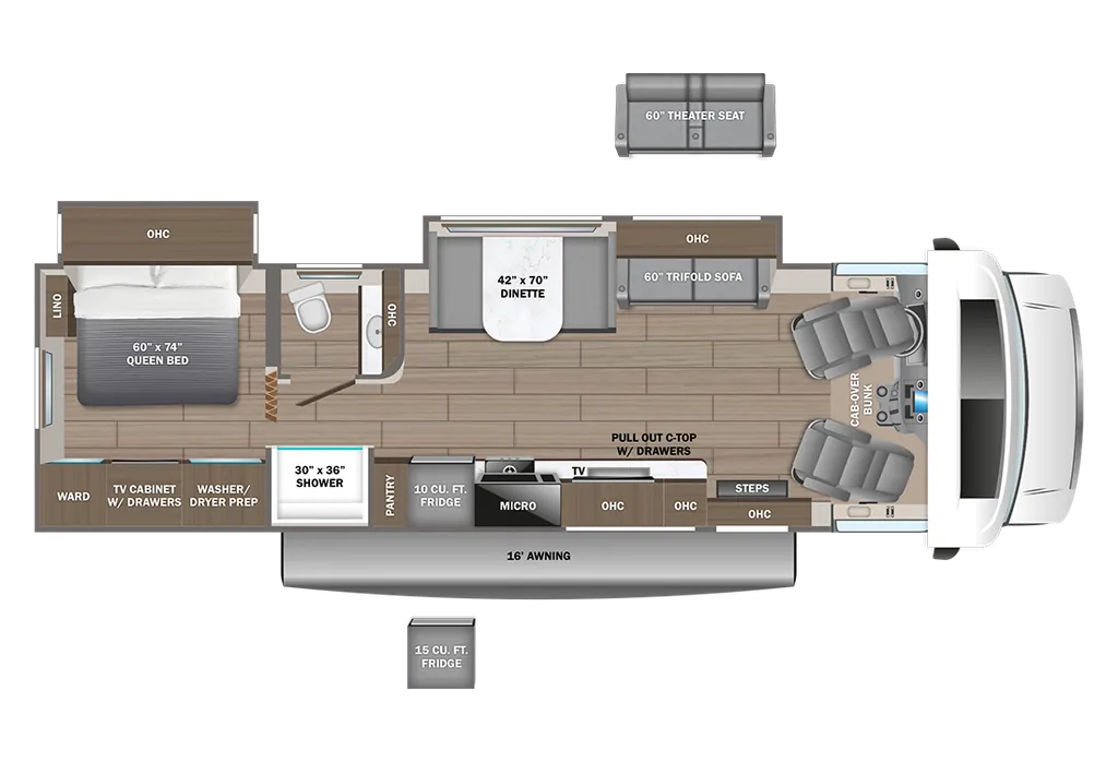 2027 Jayco Greyhawk 29MV floor plan
