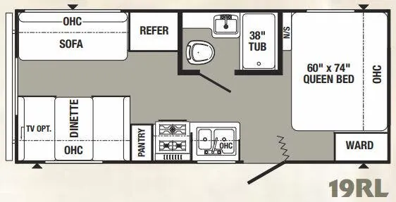 Palomino Puma 19RL floor plan