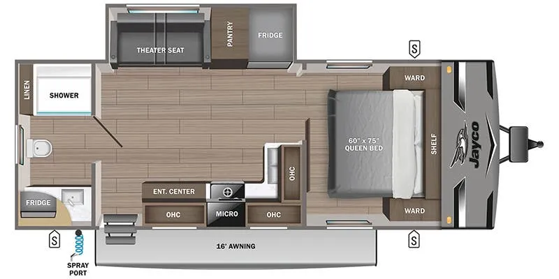 Jayco Jay Flight 240RBS floor plan