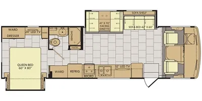 2018 Fleetwood Flair 31W floor plan