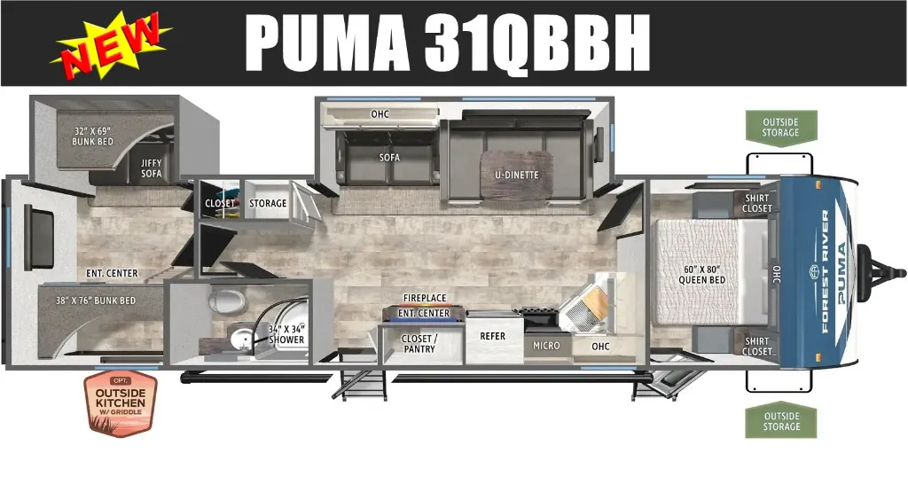 2027 Forest River Puma 31QBBH, Photos photo 24