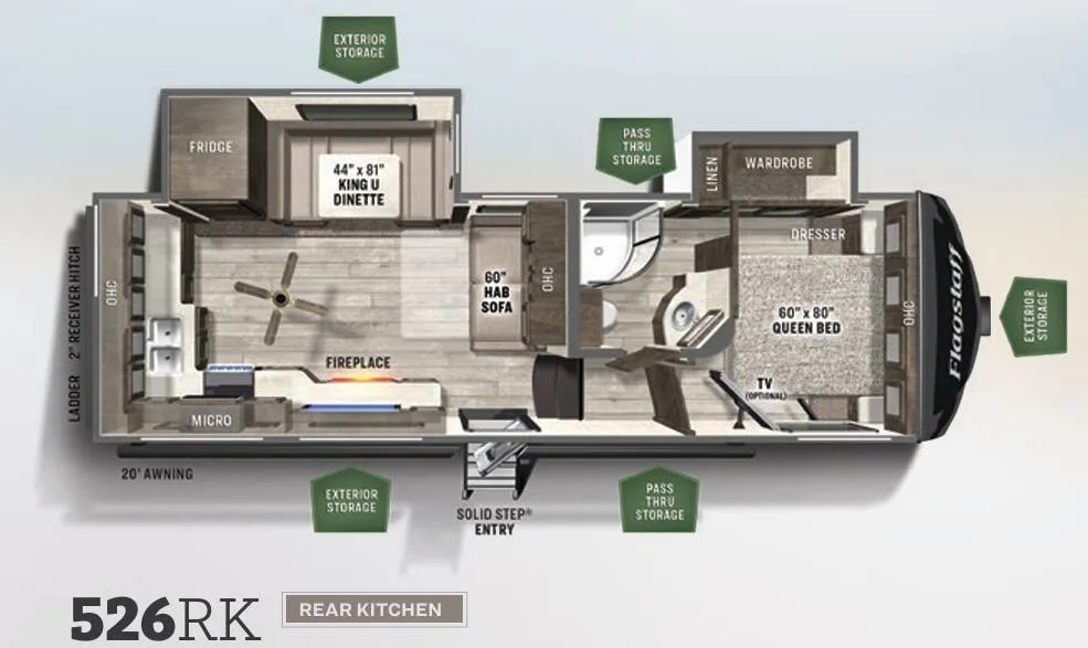 Forest River Flagstaff Super Lite 526RK floor plan