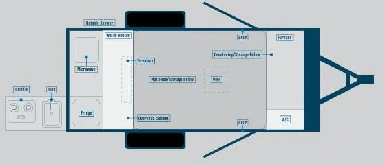 Bontrager Outdoors Compact 12ROK floor plan