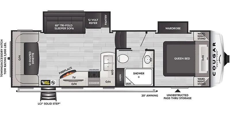 2025 Keystone Cougar 24RDS - Floor plan