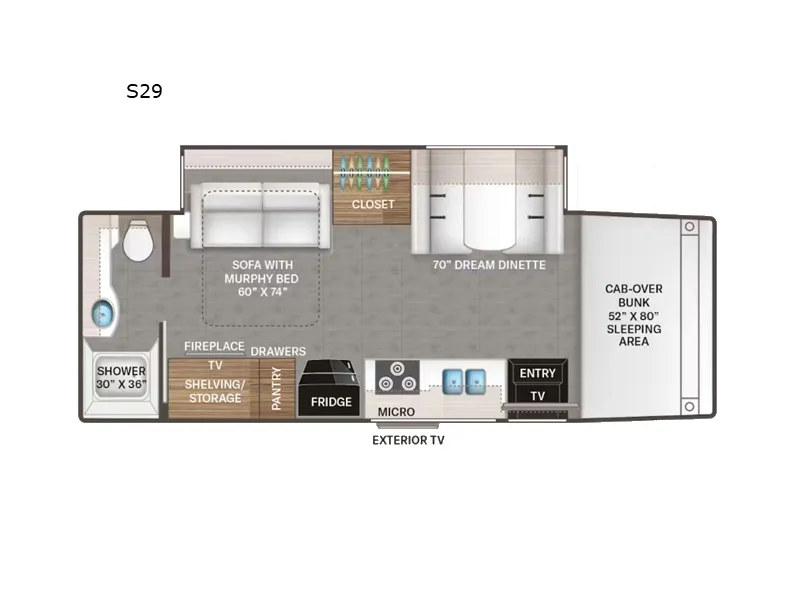 2026 Thor Motor Coach Magnitude Grand S29 - Floor plan