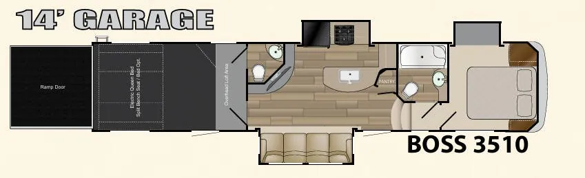 Cruiser RV Boss 3510 floor plan