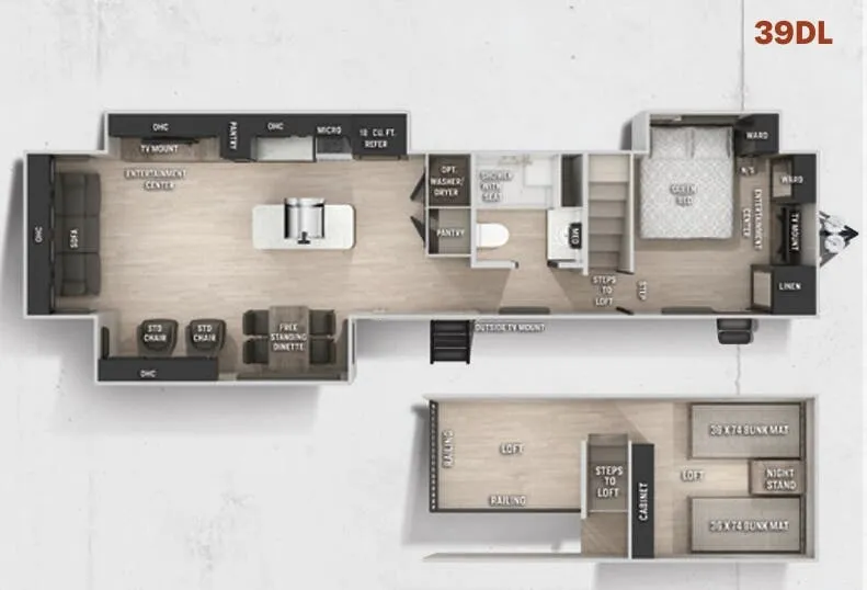 Forest River Cherokee 39DL floor plan