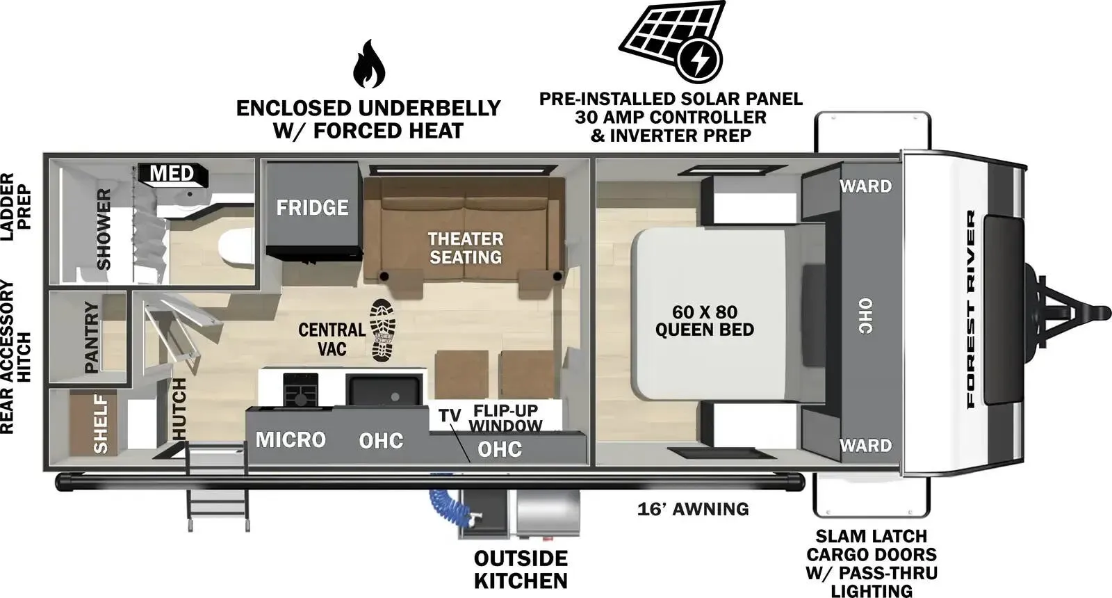Forest River IBEX 20MKB floor plan