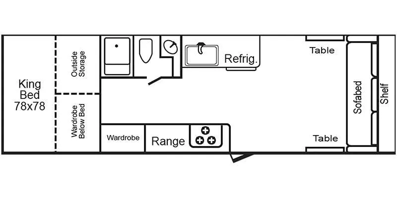 TrailManor 2922 Series KS floor plan