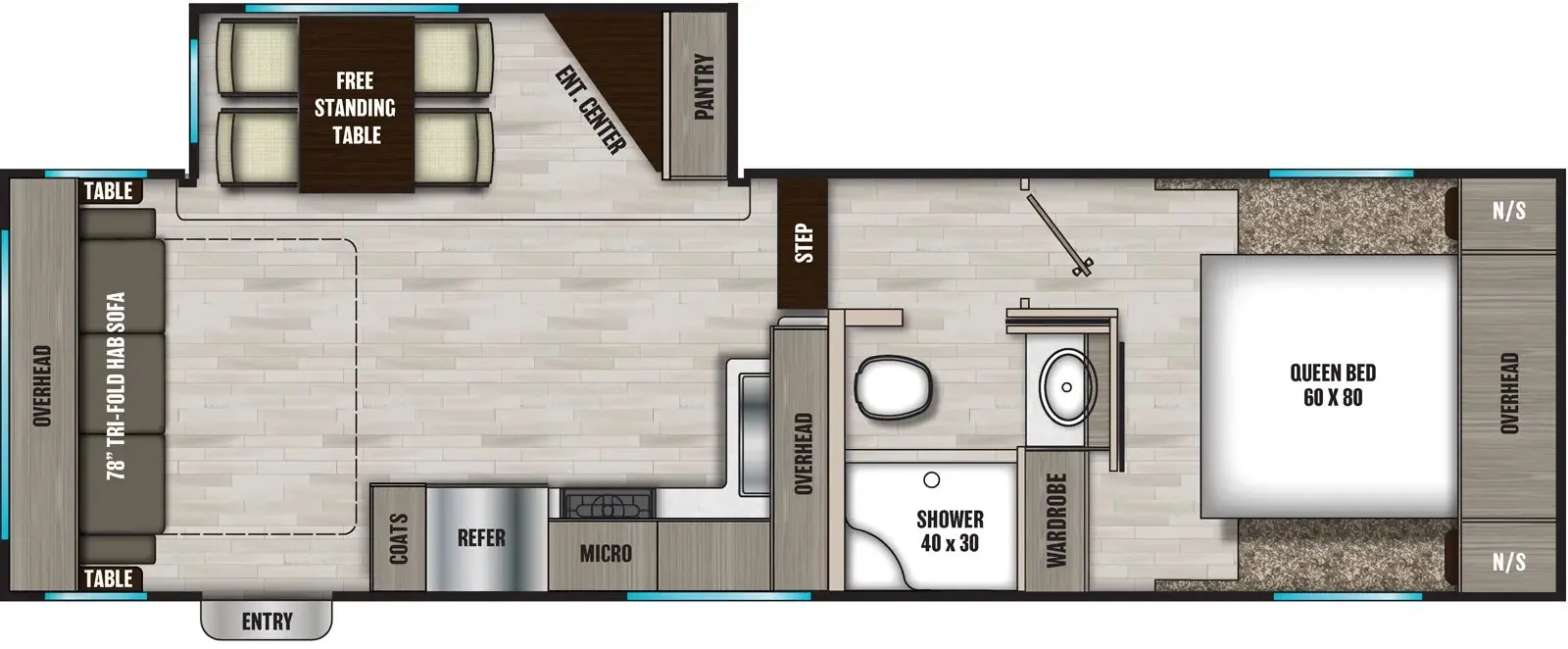 2026 Shasta RVs Phoenix 254RLS - Floor plan