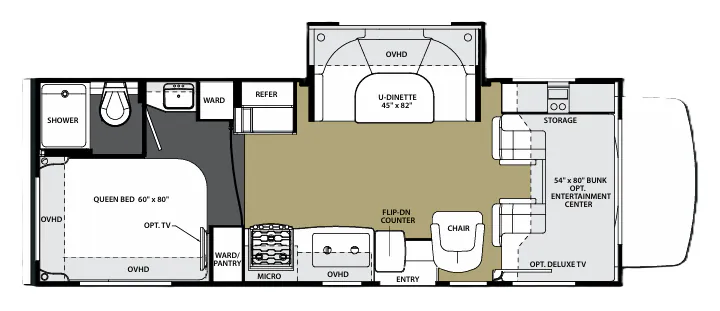 Forest River Sunseeker 2450S floor plan
