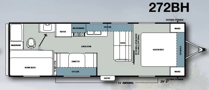 Coachmen Catalina Santara 272BH floor plan