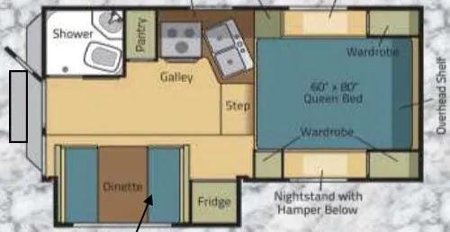 Adventurer Eagle Cap 850 floor plan