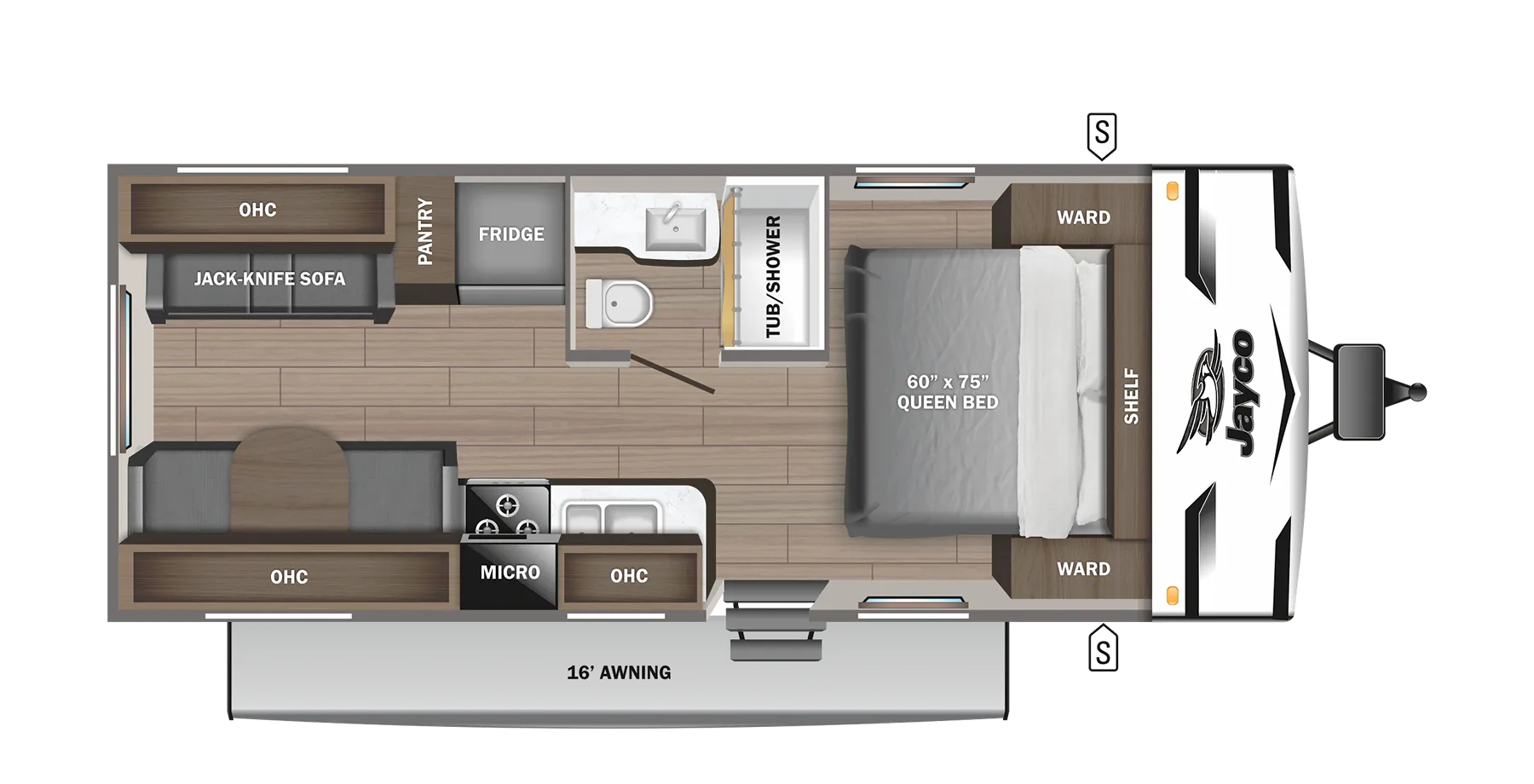 2024 Jayco Jay Flight SLX 210QBW - Floor plan