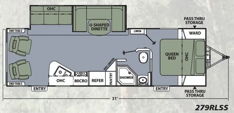 Coachmen Apex Ultra-Lite 279RLSS floor plan