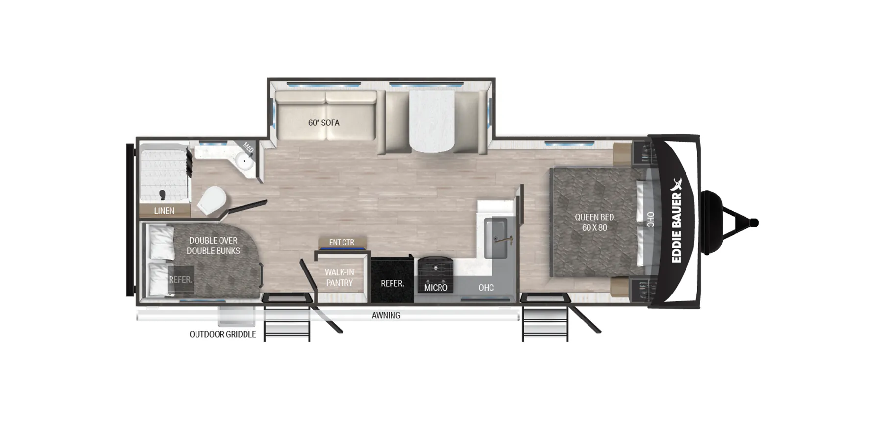 Heartland Eddie Bauer EBL 2800BH floor plan