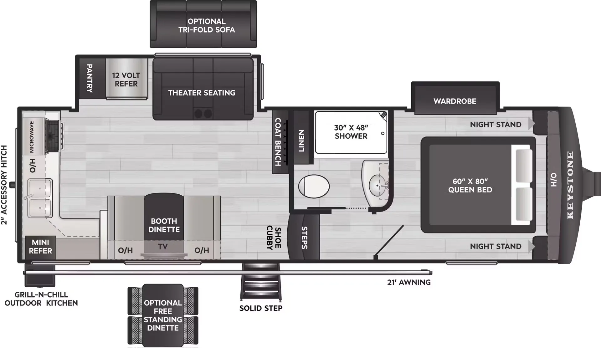 2025 Keystone Arcadia Super Lite 242SLMD - Floor plan