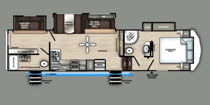 Forest River Sandpiper C-Class 3330BH floor plan