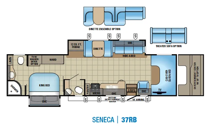 Jayco Seneca 37RB floor plan