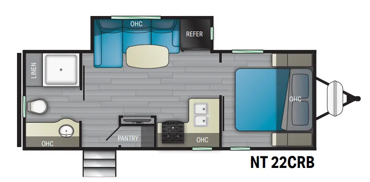 Heartland North Trail 22CRB floor plan